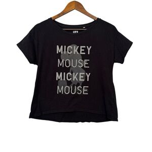 Women's Uniqlo Disney Black Mickey Mouse T-Shirt